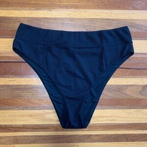 Aerie Waffle Knit High Cut Cheeky Bikini Bottoms